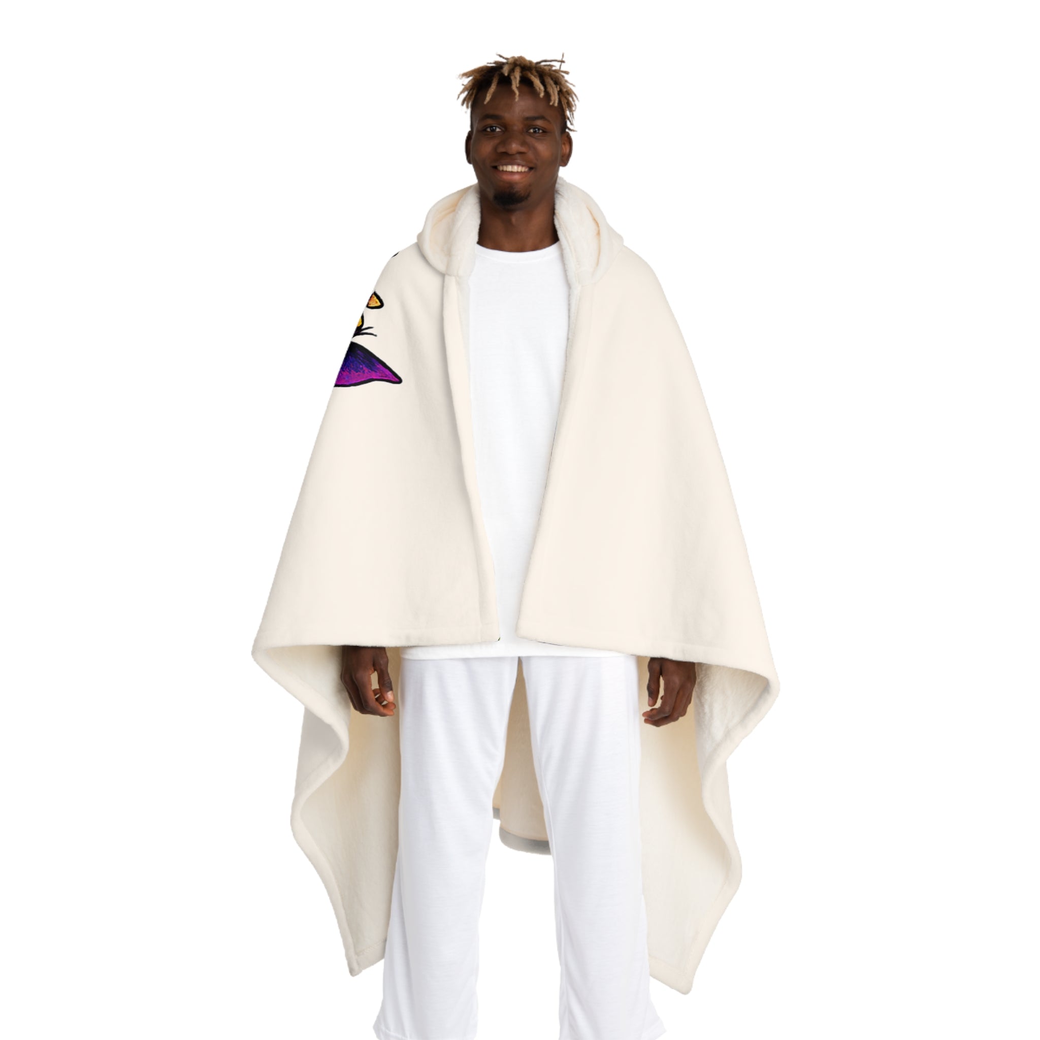 sharmaHooded Sherpa Fleece Blanket